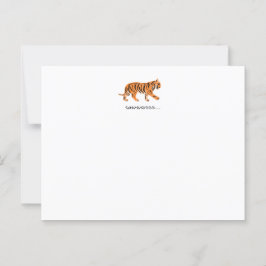 Tiger Flat Notecard Briefkaart
