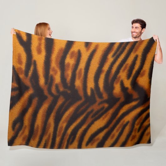 Tiger Fleece Blanket (In situ)