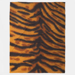 Tiger Fleece Blanket Deken