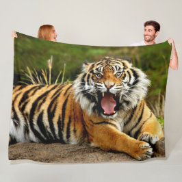 TIGER FLEECE DEKEN