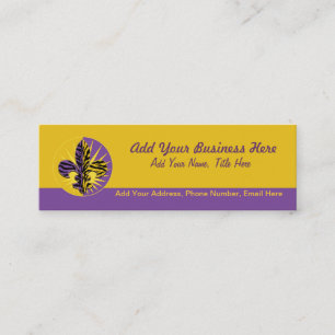 Tiger Fleur de lis Visitekaartjes, skinny Mini Visitekaartje