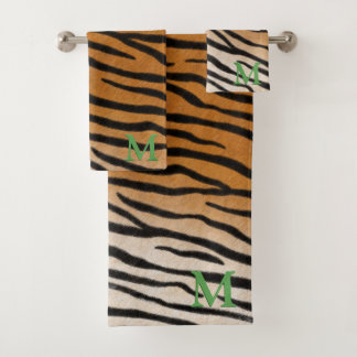 Tiger Fourrure Poster de animal réaliste Monogramm