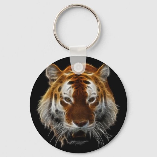 Tiger Fractal Sleutelhanger (Voorkant)