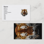 Tiger Fractal Visitekaartje (Voorkant / Achterkant)