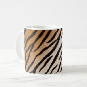 Tiger Fur Realistic Striped Wild Animal Print Koffiemok
