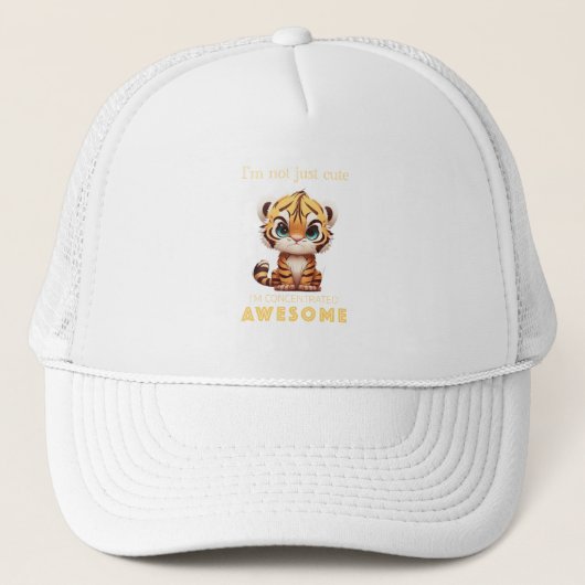 Tiger geconcentreerd Geweldige schattig Schattig g Trucker Pet (Voorkant)