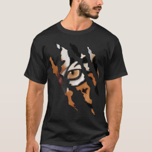 Tiger Gift  Harteloze tijgerkat met oogmerk Silhou T-shirt