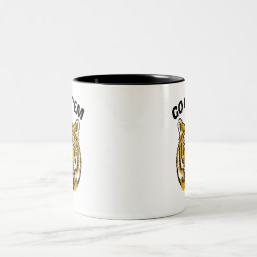 TIGER GO GET 'EM Double Sided Two-Tone COFFEE MUG (Centre)