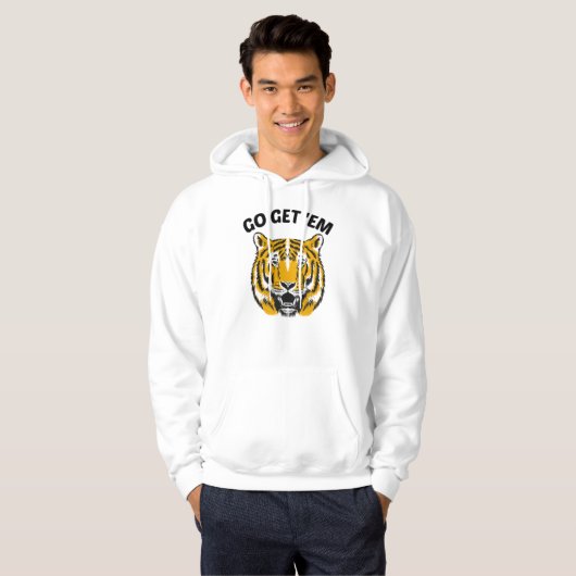 Tiger Go Les chercher Sweat - shirts à capuche (Devant entier)