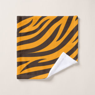 Tiger Gravure noire Orange motif en peau d'animal