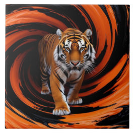 Tiger Gyre Decoratieve Tegel Tegeltje