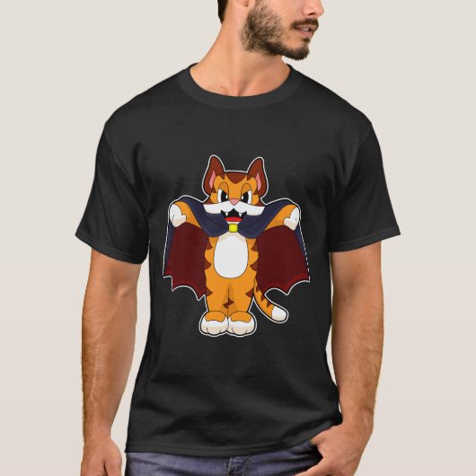 Tiger Halloween Bat Kostuum T-shirt (Voorkant)