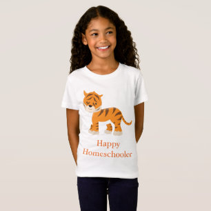 Tiger Happy Homeschooler T-shirt