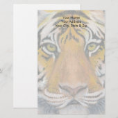 Tiger Head Briefpapier (Voorkant / Achterkant)