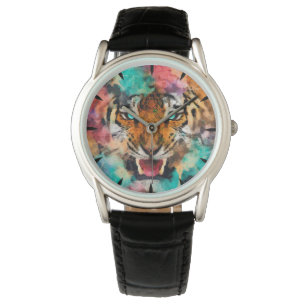 Tiger Head Horloge
