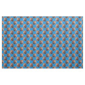 Tiger Head Pattern Design Blue  Stof (Yard (91,4 cm))