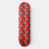 Tiger Head Pattern Design Red Skateboard (Voorkant)