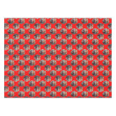 Tiger Head Pattern Design Red Tafelkleed (Voorkant (Horizontaal))
