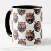 Tiger Head Pattern Design - White Mok