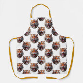 Tiger Head Pattern Design - White   Schort (Voorkant)