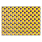 Tiger Head Pattern Design Yellow Tafelkleed (Voorkant (Horizontaal))