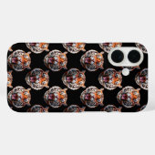 Tiger Head Pattern Design - Zwart Case-Mate iPhone Case (Achterkant (horizontaal))