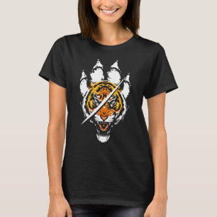 Tiger Head Paw Predator Wild Animal Big Cat Wilder T-shirt
