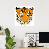 TIGER HEAD POSTER (Thuiskantoor)