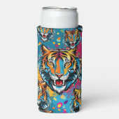 Tiger Head Rainbow colors paint stains (Seltzer Voorkant)