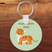 Tiger Homeschool mama Sleutelhanger (Voorkant)