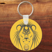 tiger hoofd sleutelhanger (Voorkant)