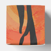 Tiger Hot oranje en zwart afdrukken Bedankdoosjes (Bovenkant)
