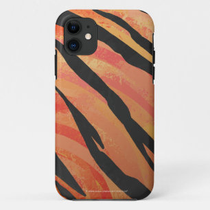 Tiger Hot oranje en zwart afdrukken iPhone 11 Hoesje