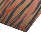 Tiger Hot oranje en zwart afdrukken Snijplank (Hoek)