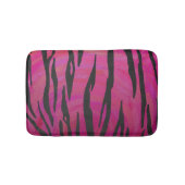 Tiger Hot Pink en zwarte afdrukken Badmat (Voorkant)
