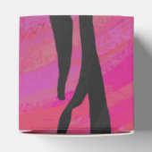 Tiger Hot Pink en zwarte afdrukken Bedankdoosjes (Bovenkant)