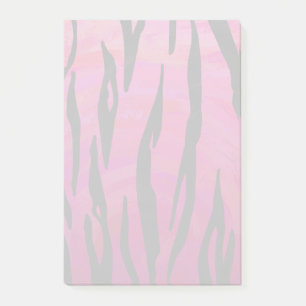 Tiger Hot Pink en zwarte afdrukken Post-it® Notes