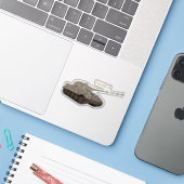 Tiger II Duitse WW2-slagtank Sticker (Laptop met iPhone)