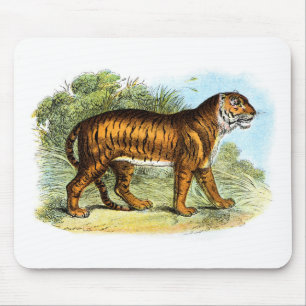 Tiger Illustration Mousepad Muismat
