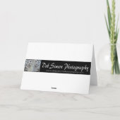 Tiger in Deep Snow Holiday Kaart (Achterkant)