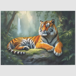 Tiger in the Jungle  Tissuepapier