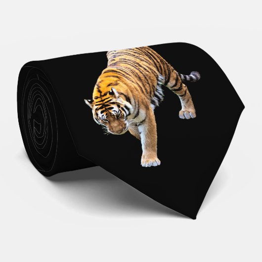 TIGER IN UW RICHTING STROPDAS (Opgerold)