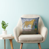 Tiger India Kussen (Stoel)