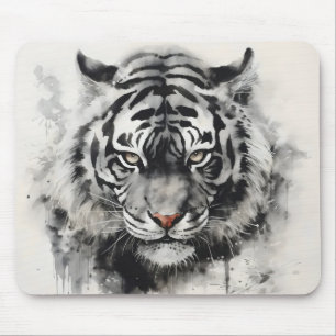 Tiger Ink Painting Muismat