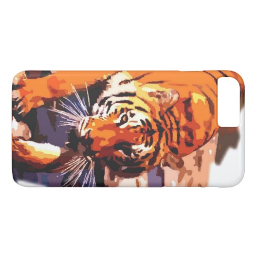 Tiger iPhone 7 Plus Coque (Dos (Horizontal))