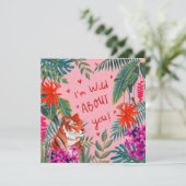 Tiger Je suis fou de toi carte de la Saint Valenti (Debout devant)