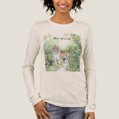 Tiger Jungle Be Wild Tri-Blend Shirt (Voorkant)