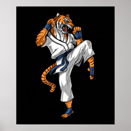 Tiger Karate Poster (Voorkant)