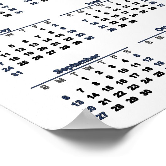 Tiger Kitten 2026 Calendar Poster (Hoek)