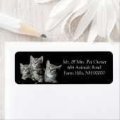 Tiger Kittens Return Address Stickers Labels (Insitu)